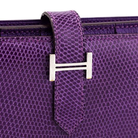 hermes purple wallet